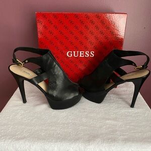 Guess leather platform high heels
